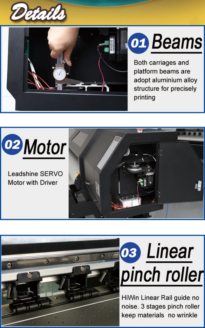 Dual Heads 1.8mtr XP600 I3200 Large Format Eco Solvent Printer