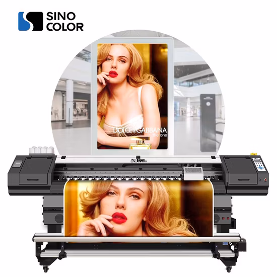 Sinocolor 1.8m 6FT Wide Format Banner Vinyl Sticker Canvas Tarpaulin Eco Solvent Printer for Sale