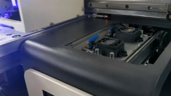 Impresora UV Dtf LED de cama plana digital tamaño A3 con 2 cabezales XP600 Dx8